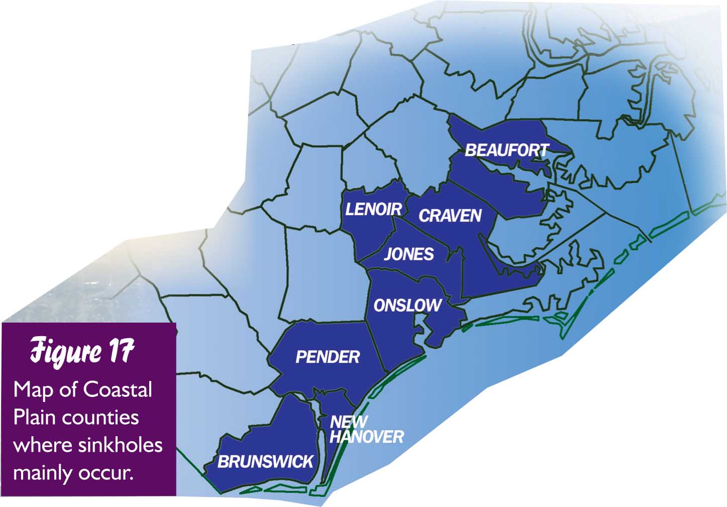North Carolina Sinkhole Map | Time Zones Map
